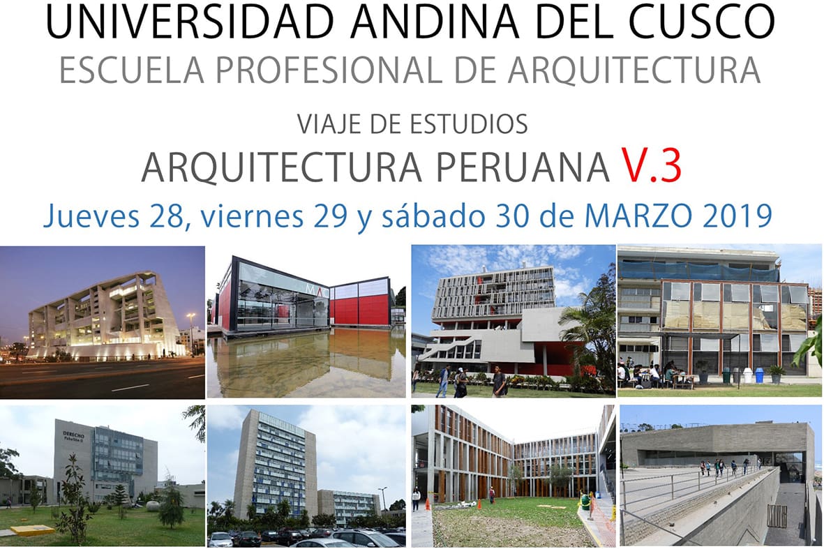 VISITA GUIADA ARQUITECTURA PERUANA – Marzo 2019